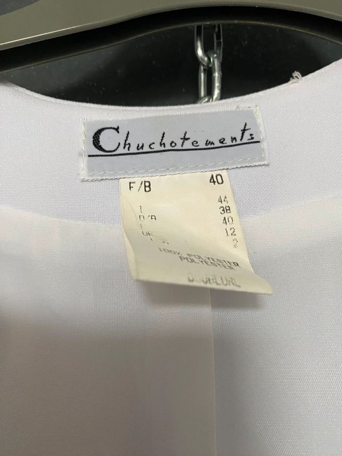 Blazer blanc fabrication en France - photo numéro 6