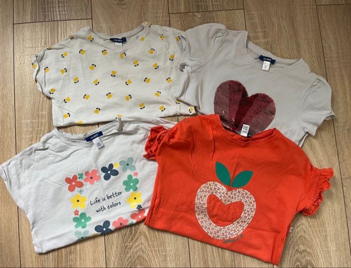 Lot tee-shirts fille 8 ans - photo numéro 3