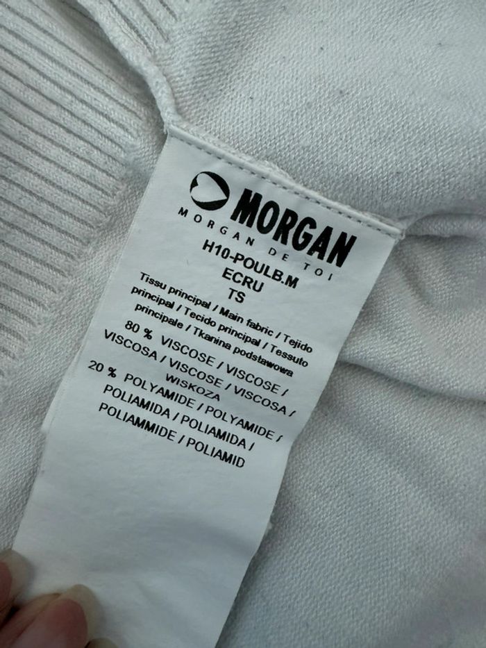 Pull Morgan blanc en S - photo numéro 2