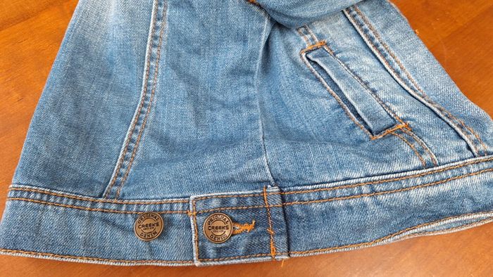 Veste mixte en jean creeks 5 ans col amovible - photo numéro 7