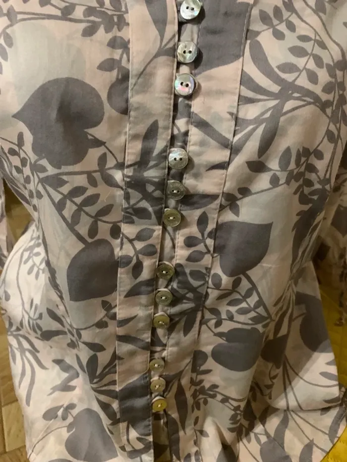 Chemise Burton taille 44 100%coton manches 3/4 - photo numéro 4