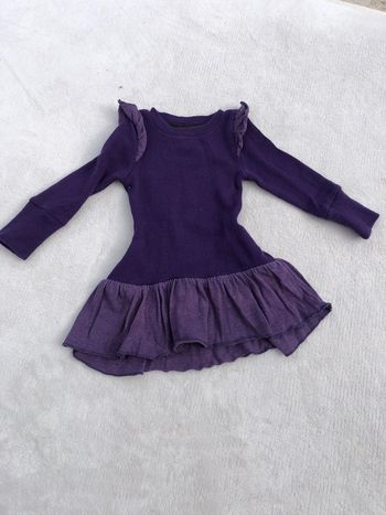 Robe fairy manymonths S/M laine merinos coloris plume