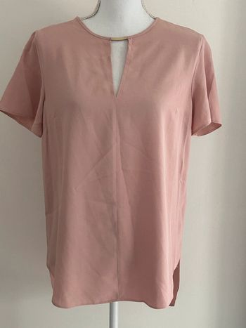 Blouse Rose Manches Courtes New Look 💎 Taille 38