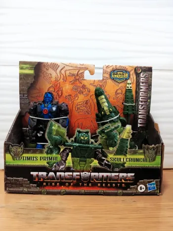 Pack 2 figurines Transformers Optimus Primal Skullcruncher Rise of the Beasts