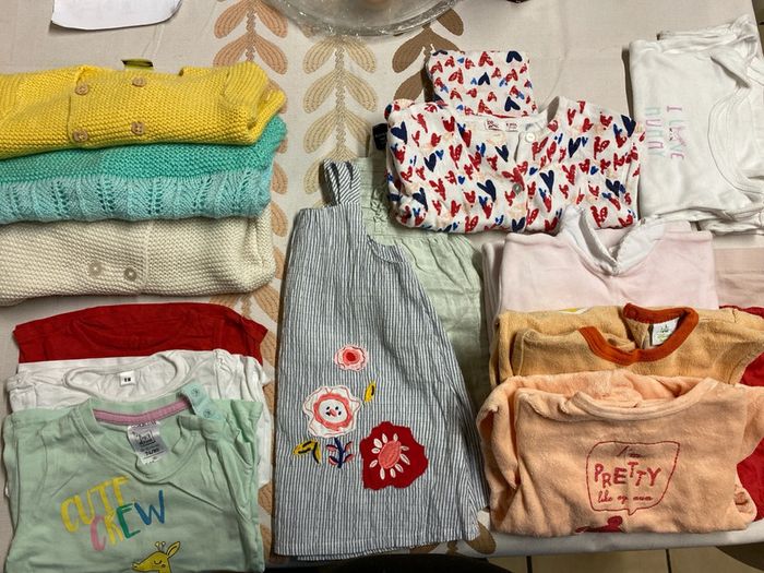Lot vêtements fille 9 mois