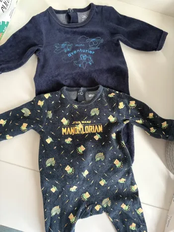 Lot de 2 pyjamas bébé garçon