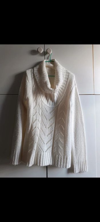 magnifique pull crème - taille L