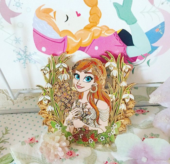 Pin's Disney anna la reine des neiges frozen fantasy