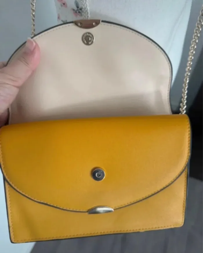 Sac à main bandoulière jaune H&M - photo numéro 8