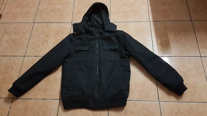 Blouson à capuche hiver homme 44 noir La Halle