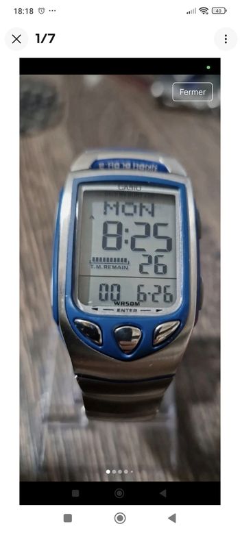 Montre vintage casio neuve