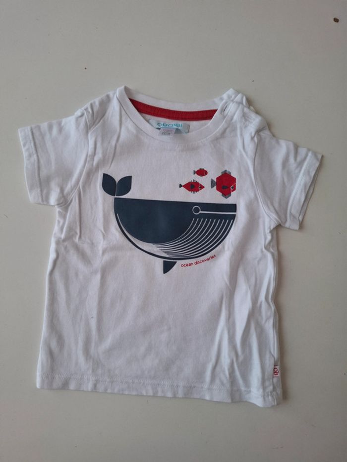 Lot de 2 T-shirt Obaïbi taille 6 mois - photo numéro 2