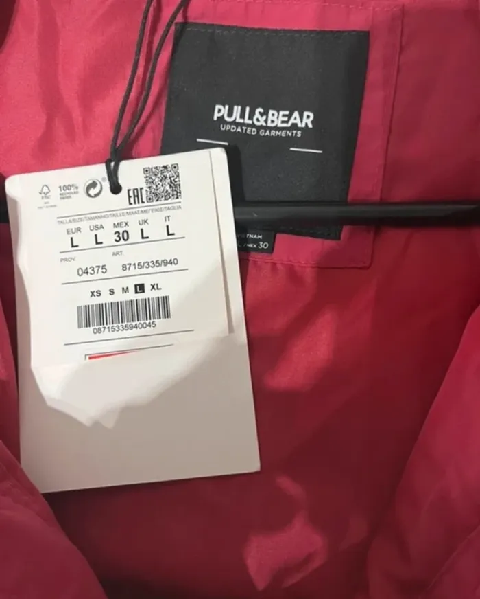 Doudoune rose neuve Pull & Bear - photo numéro 3