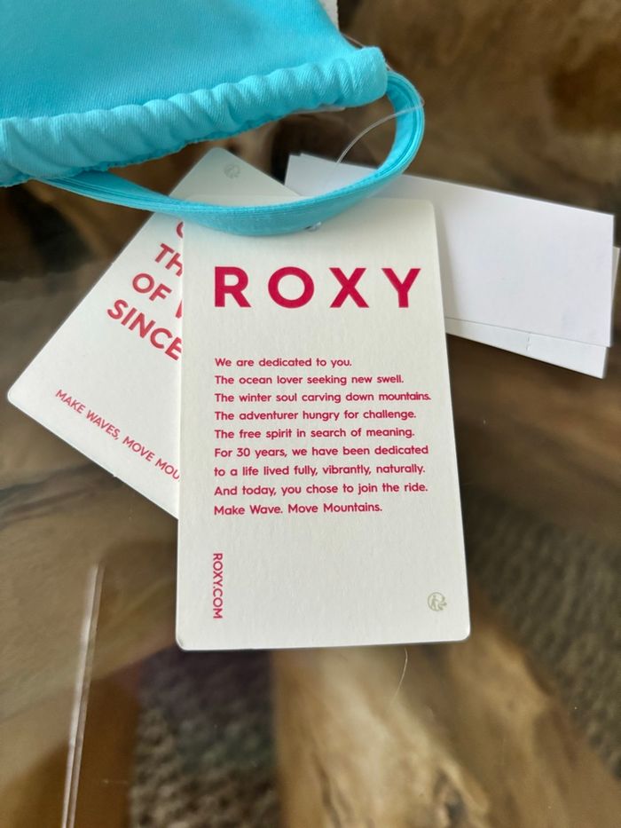 Haut de maillot de bain Roxy bleu turquoise - photo numéro 4