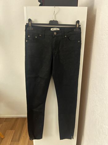 jeans slim à motif