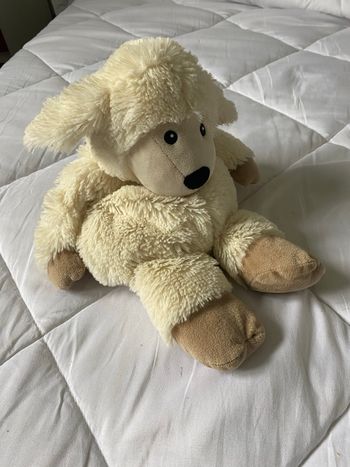 Peluche bouillotte mouton Warmies au Micro-ondes