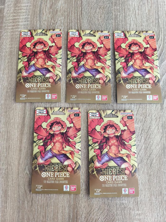 Lot de 5 boosters One Piece