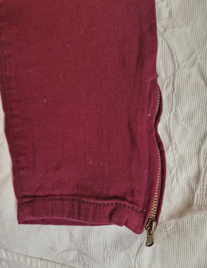 Pantalon bordeaux femme - photo numéro 8
