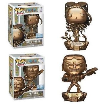 Funko Pop One Piece Bronze - Nico Robin #2179 et Franky #2180