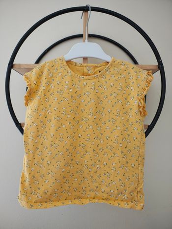 6 ans blouse Teeshirt été kiabi effet dentelle 
