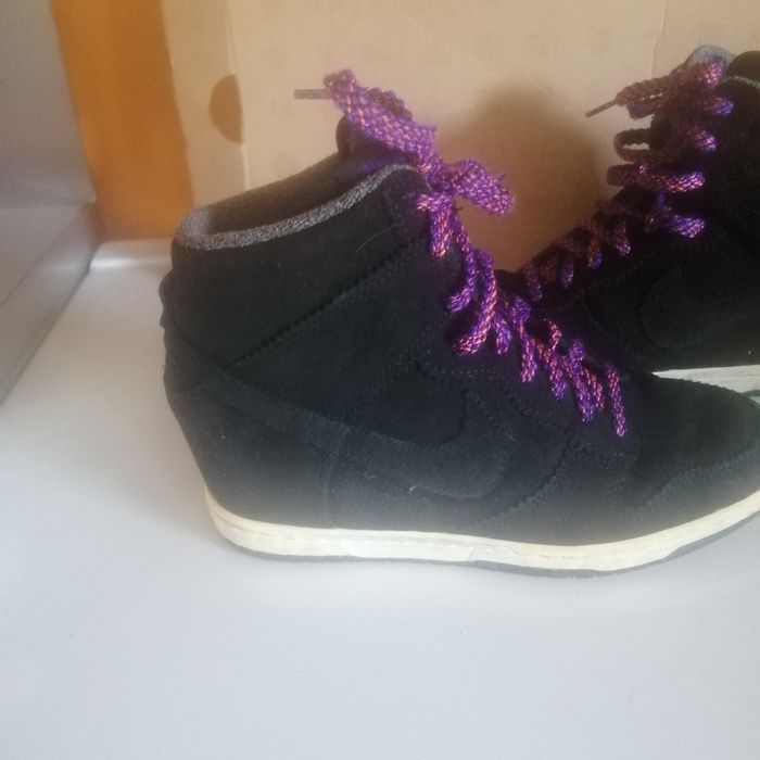 🌸Basket cuir NOIR WMNS DUNK SKY HI Pointure 39 "Vintage" 🌸 - photo numéro 6