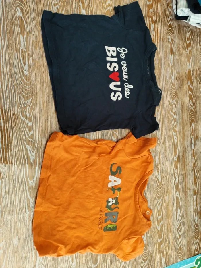🍁 lot de 5 tee-shirts manches courtes 18 mois 🍁