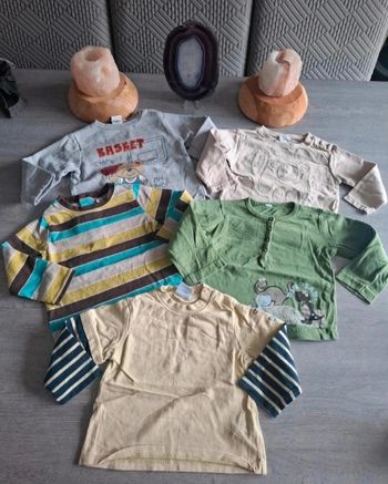 Lot de 5 T-shirt taille 18 mois - Très bon état