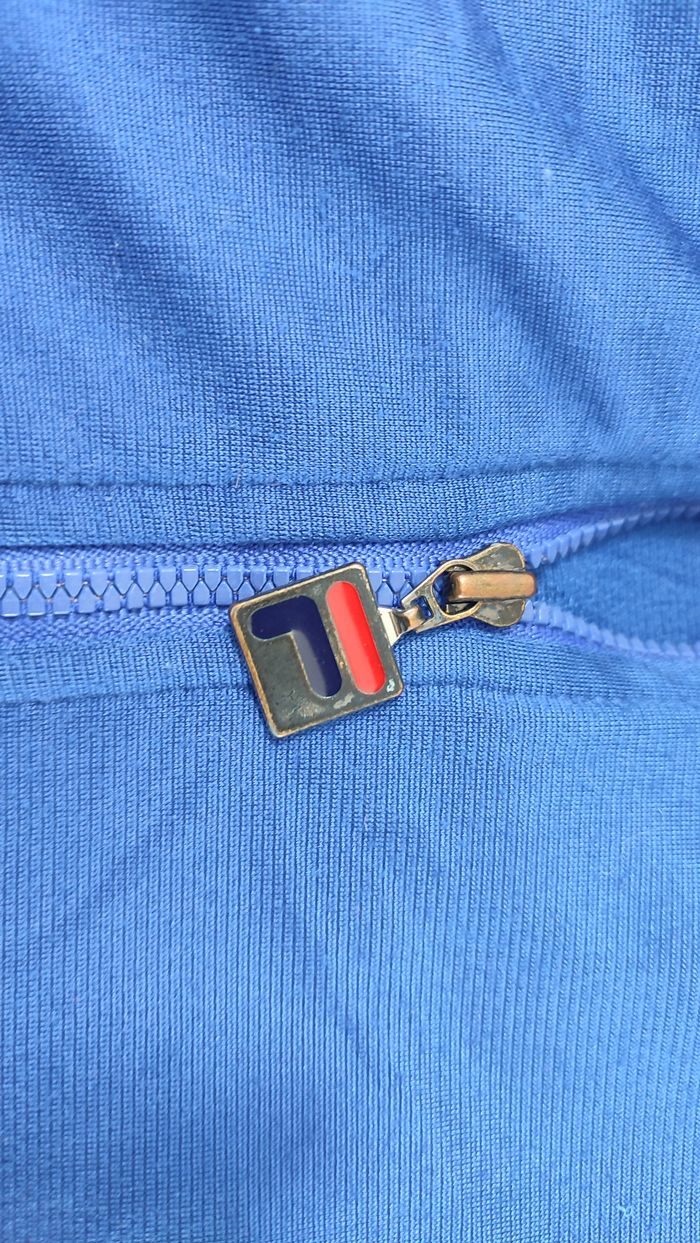 Vêtement Homme Veste zip bleu Fila taille M taille L #Retrostreet - photo numéro 3