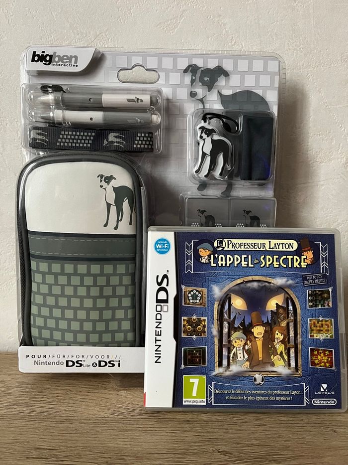 Jeu professeur Layton l’appel du spectre - Kit bigben pour Nintendo Ds lite/ DSi - Neuf sous blister