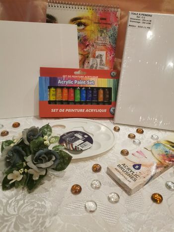 Lot peinture acrylique 