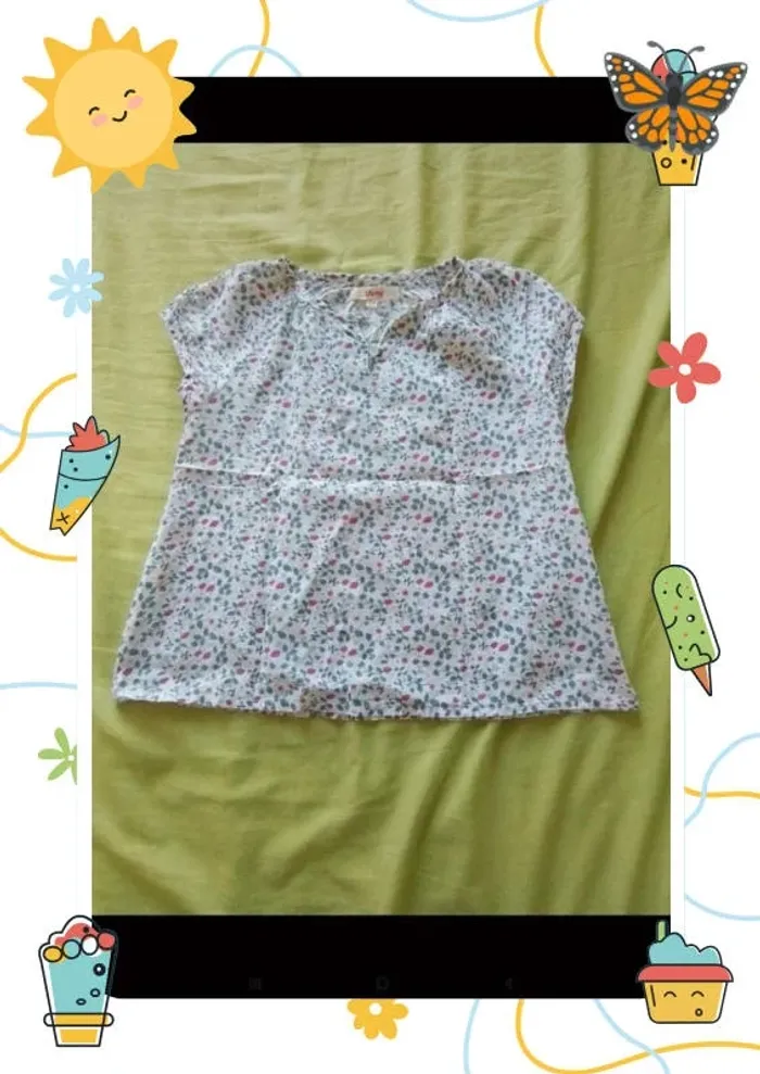 Tee shirt fleuri - photo numéro 2