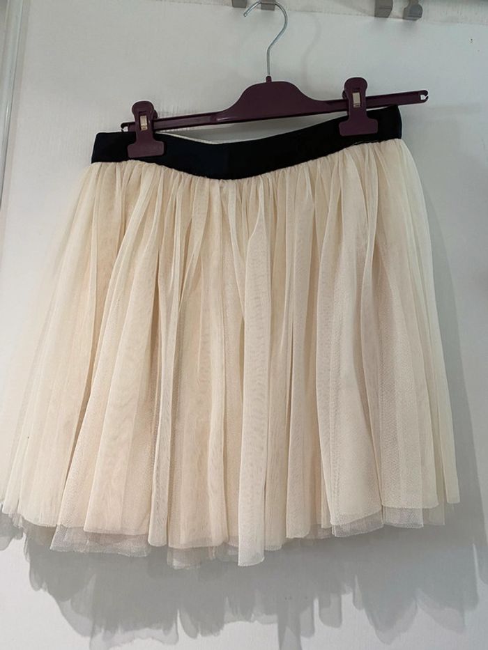 Jupe cérémonie, Naf-Naf, taille 38, couleur vanille, crème - photo numéro 2