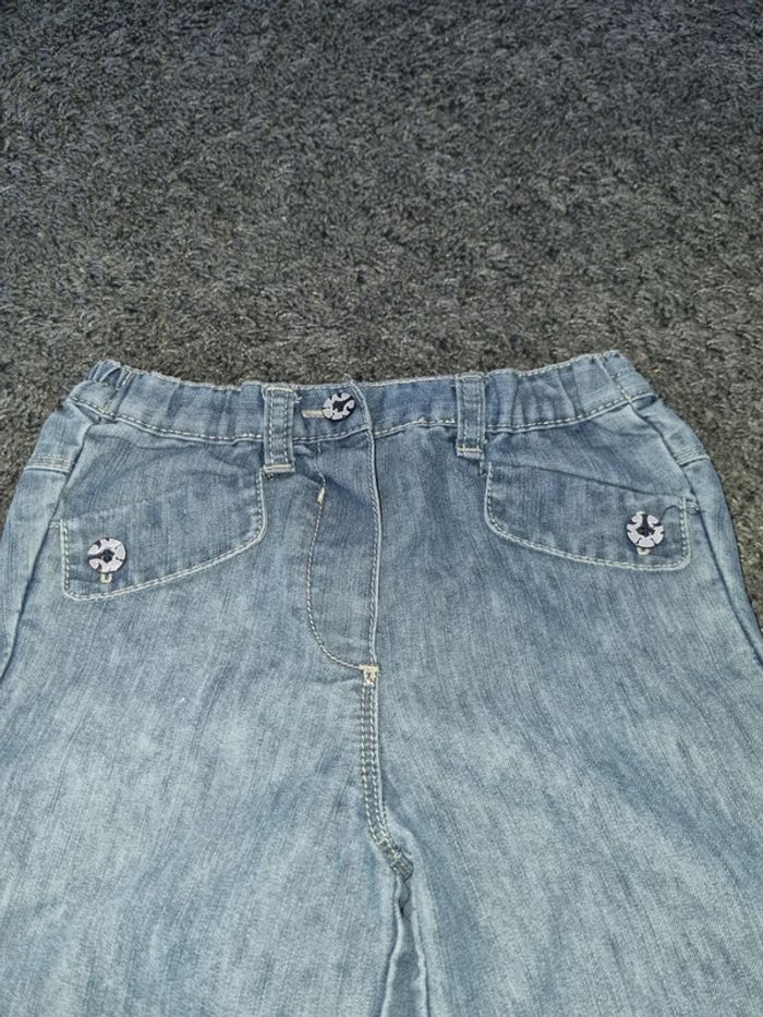 Bermuda fille en jean Okaidi 3 ans - photo numéro 3