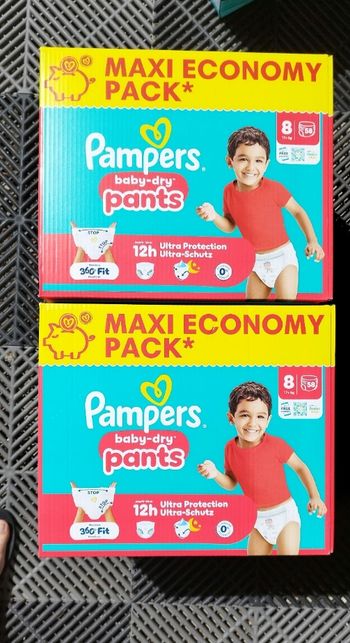Couches Pampers taille 8