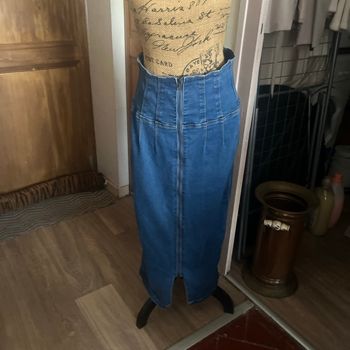 Jupe longue en jean