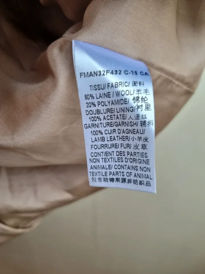 Manteau chaud beige zapa - photo numéro 11