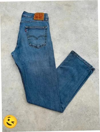 Jeans Levi's 511 W31 FR40 L32 coupe droite bleu Homme Men pan320b