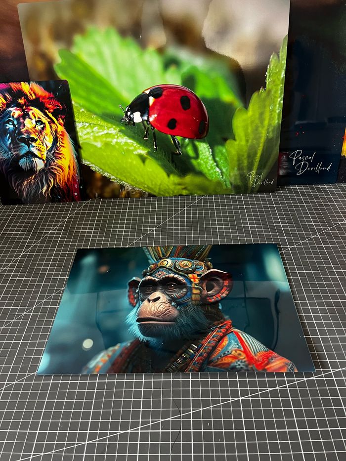 Poster en métal singe