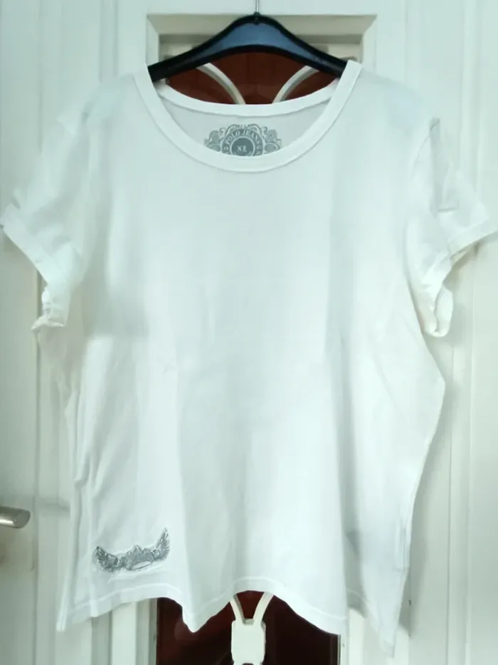 T shirt manches courtes motifs brodés - photo numéro 2