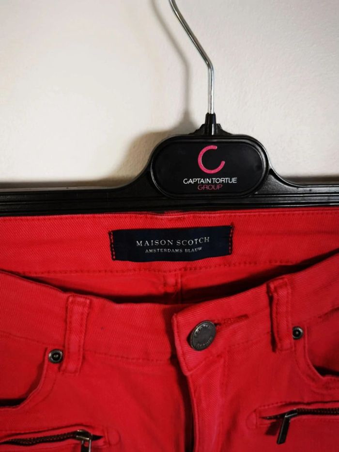 C33 jeans rouge Maison scotch W26 - photo numéro 3