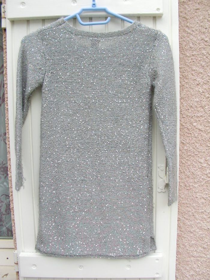 Robe grise brillante 8 ans - photo numéro 3