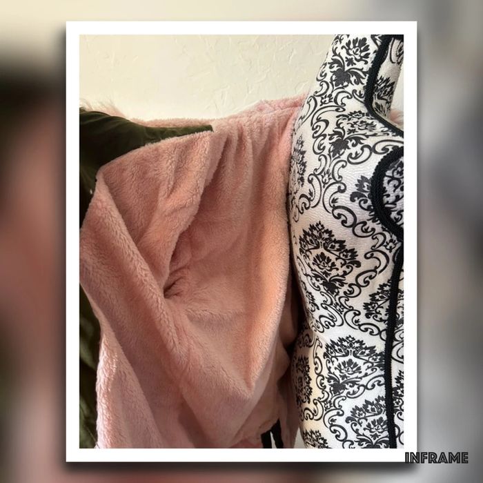 Très belle veste légère kaki et rose 🥰 taille S neuve - photo numéro 4