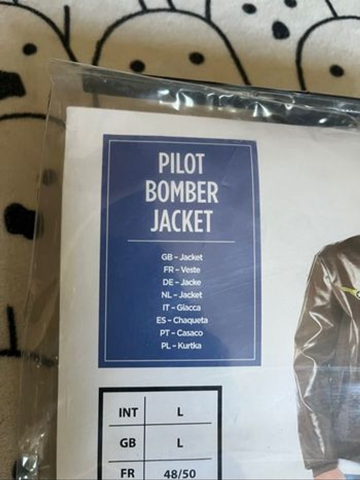Déguisement homme veste pilote Taille 48/50 Neuf - photo numéro 3
