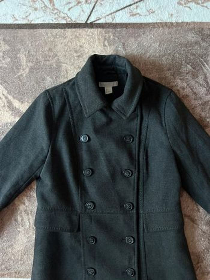 Caban manteau femme gris anthracite - photo numéro 4