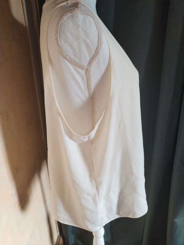 Débardeur crème beige taille 48 - photo numéro 2