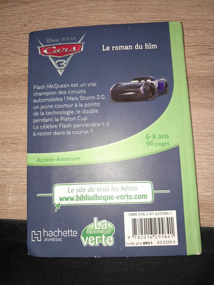 livre bibliothèque verte - Disney pixar - Cars 3 - photo numéro 3