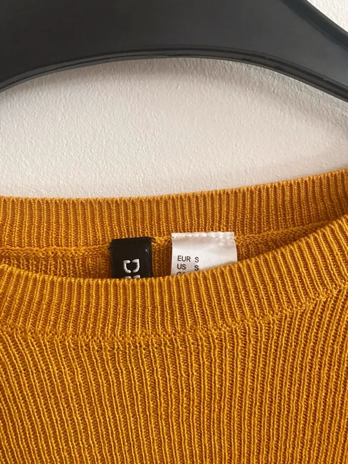 Pull fin jaune moutarde - photo numéro 2