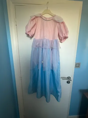Robe rose et bleue
