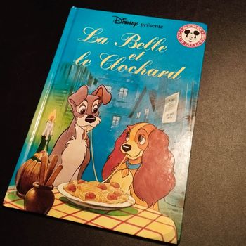 Livre enfant Disney Club du livre la belle et le clochard