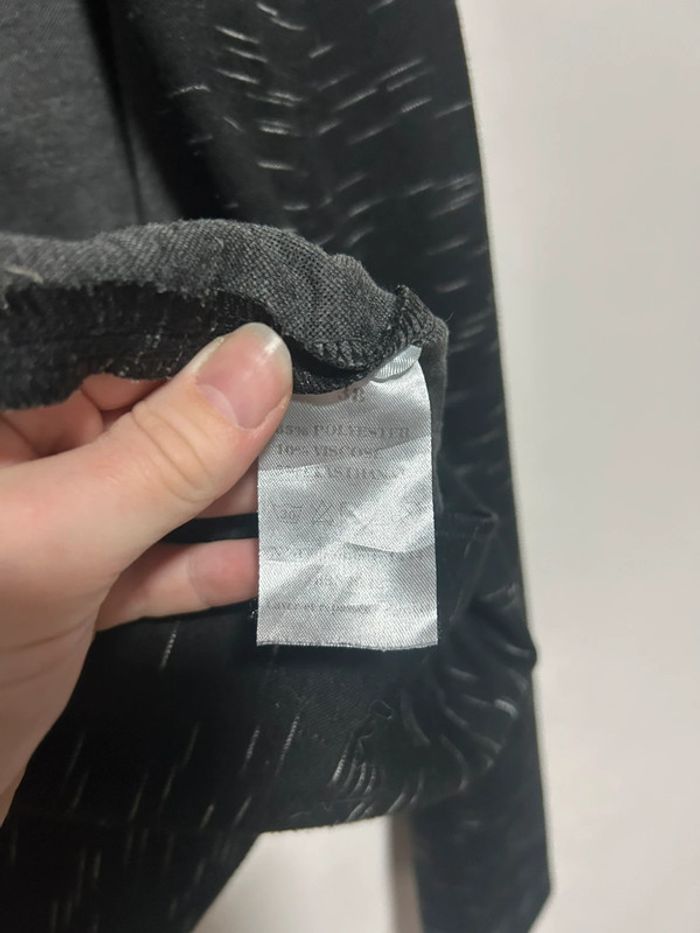 Veste blazer noire à lignes blanches • Ligne à suivre • Taille 38 - photo numéro 10